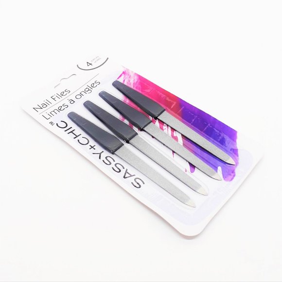 SASSY+CHIC FINGER/ TOE NAIL FILES PACK OF 4 - Picture 3 of 4